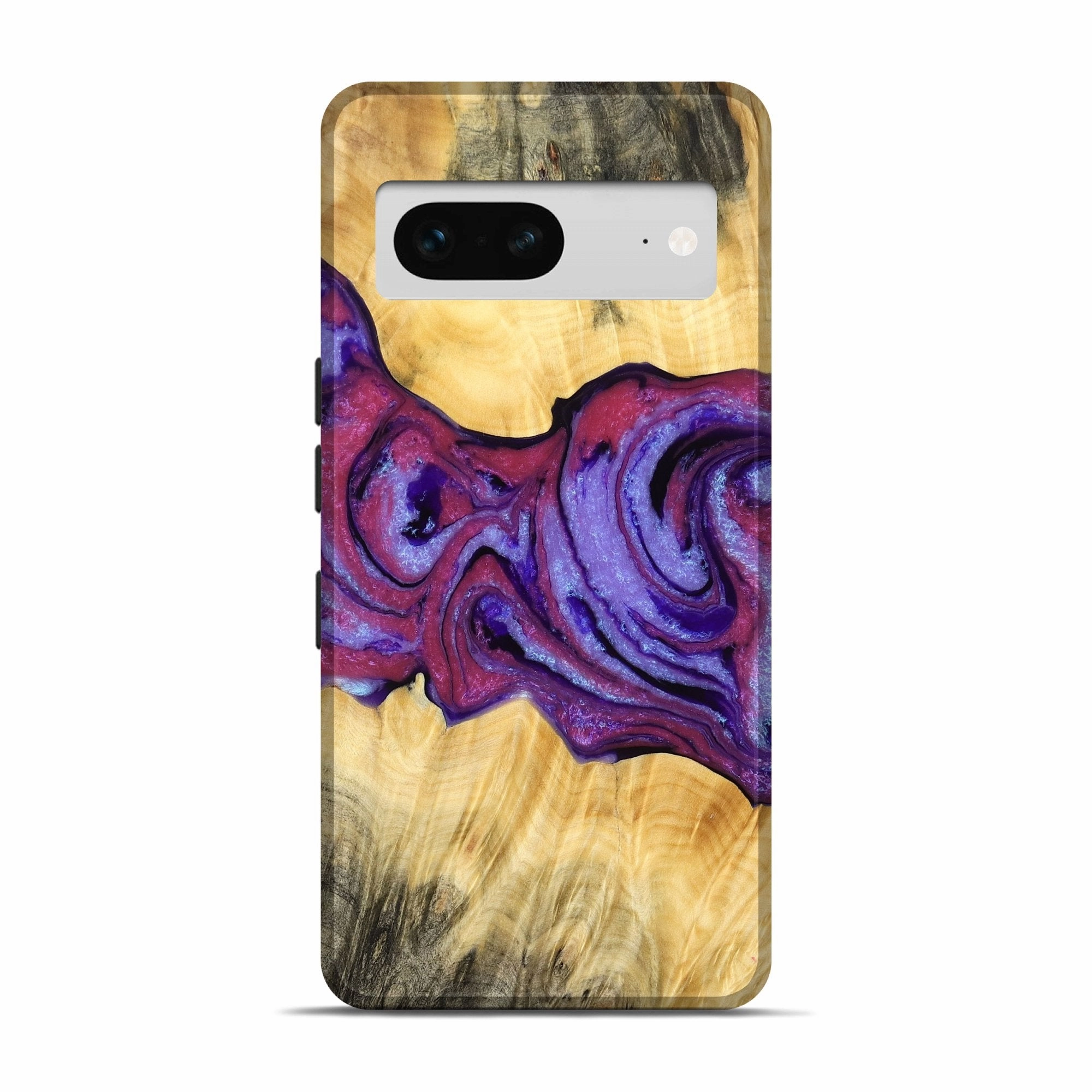 Pixel 7 Wood Live Edge Phone Case - Kaleigh (Purple, 776750) Dustproof Cover
