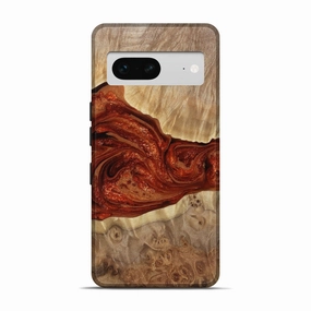 Privacy Screen Slim Screen Protector Pixel 7 Wood Live Edge Phone Case - Keegan (Red, 780329)