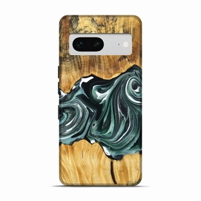 Pixel 7 Wood Live Edge Phone Case - Keira (Green, 765732) Protective Layer