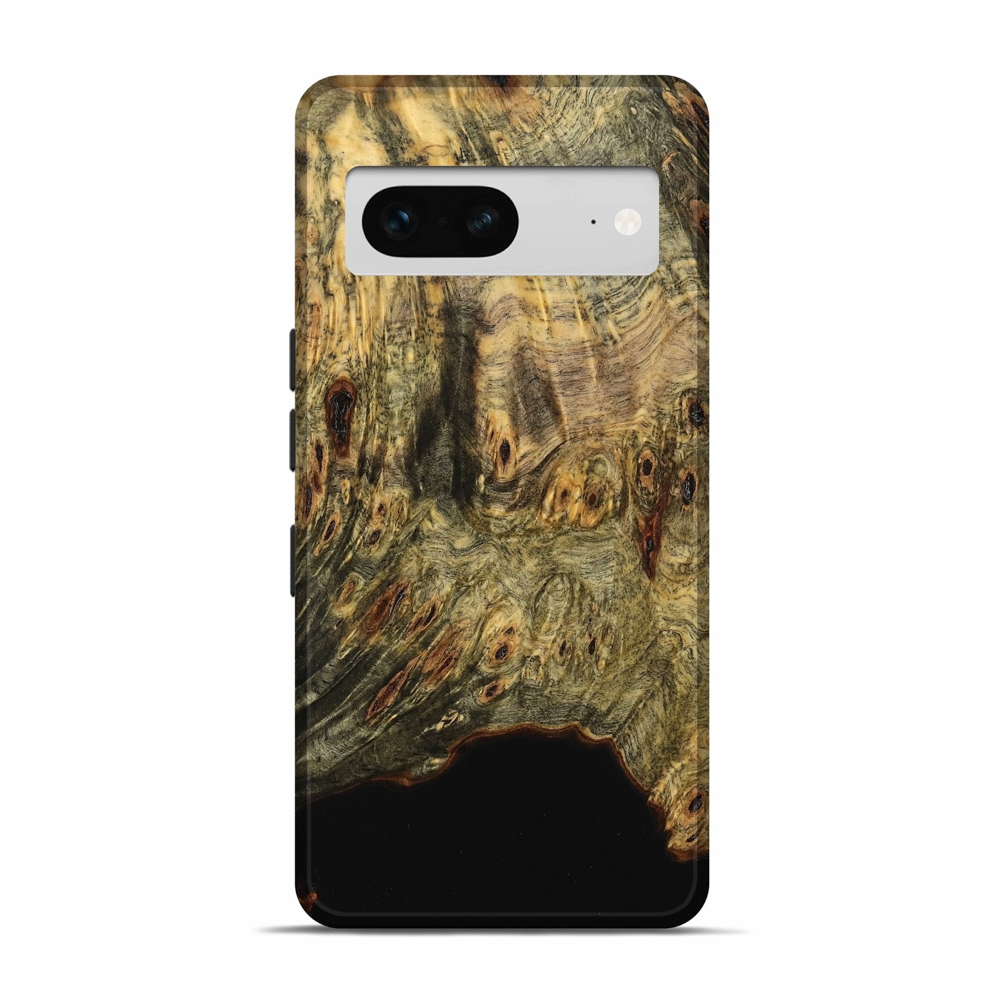 Pixel 7 Wood Live Edge Phone Case - Lavina (Wood Burl, 777815) Soft Edge Anti Fingerprint Coating