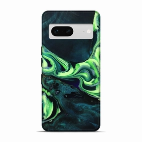 Anti Yellowing Film Pixel 7 Wood Live Edge Phone Case - Lori (Green, 781460)