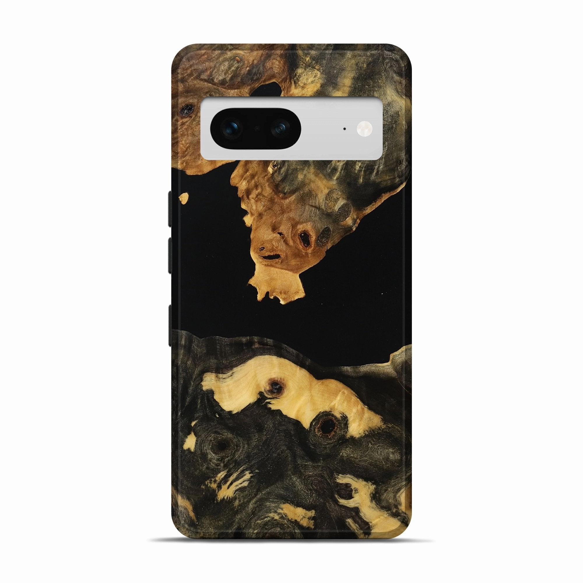 Bubble Resistant Film Pixel 7 Wood Live Edge Phone Case - Mila (Wood Burl, 773719)