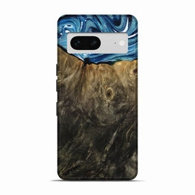 Pixel 7 Wood Live Edge Phone Case - Nikki (Blue, 778174) Protective Layer Oleophobic Coating