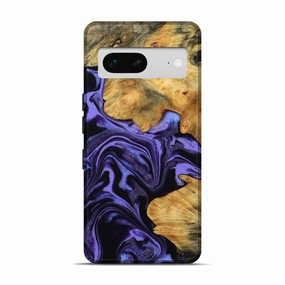 Bubble Free Installation Pixel 7 Wood Live Edge Phone Case - Rudolph (Purple, 781260)
