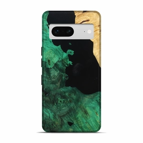 Pixel 7 Wood Live Edge Phone Case - Simon (Wood Burl, 777396) Raised Edges Screen Guard