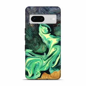Self Healing Pixel 7 Wood Live Edge Phone Case - Tristan (Green, 778753)