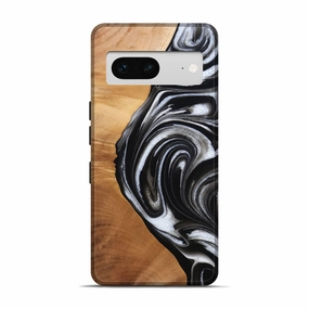 Pixel 7 Wood Live Edge Phone Case - Wilda (Black & White, 777963) Bubble Free Anti Reflection Coating