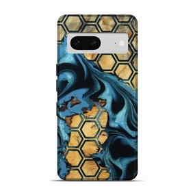 Shock Absorption Anti Yellowing Screen Pixel 7 Wood Live Edge Phone Case - Zaylee (Pattern, 781483)