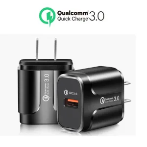 Wall Charger Qc3.0 18W 3A Usb Wall Charger Adapter