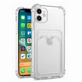 Case For Iphone 15 Plus Clear Jelly Case With Soft Round Airbags Anti Reflection Coating Scratch Resistant Glass