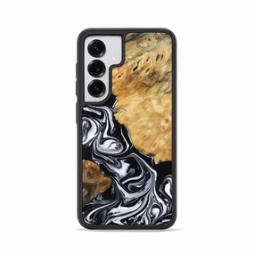 Galaxy S25 Wood Phone Case - Dani (Black & White, 770070) Scratch Resistant Glass Anti Dust