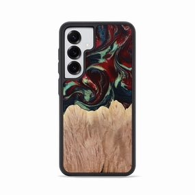 Anti Scratch Coating Anti Scratch Shield Galaxy S25 Wood Phone Case - Lyle (Red, 762501)