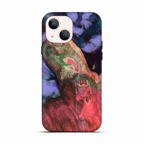 Protective Screen Iphone 13 Wood Live Edge Phone Case - Ashanti (Purple, 781038)