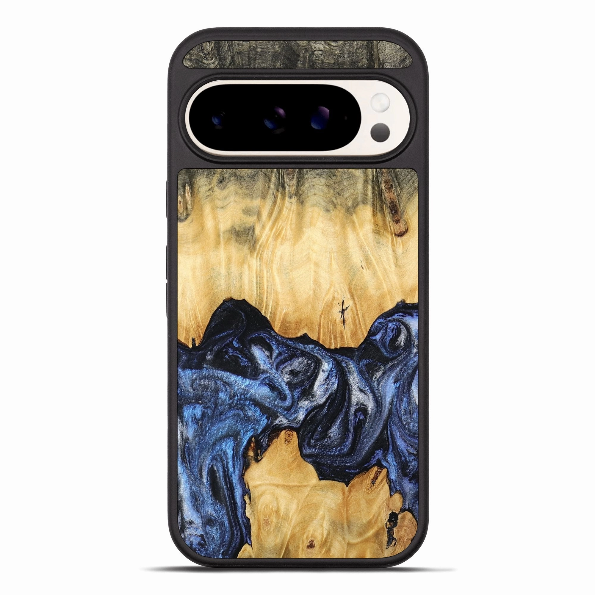 Pixel 10 Pro Xl Wood Phone Case - Lige (Blue, 765362) Protective Screen Ultra Slim Protector