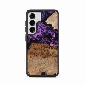 Galaxy S25 Wood Phone Case - Zyaire (Purple, 780498) Privacy Screen