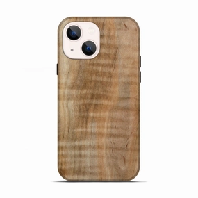 Anti Finger Smudge Iphone 13 Wood Live Edge Phone Case - Renae (Wood Burl, 773966)