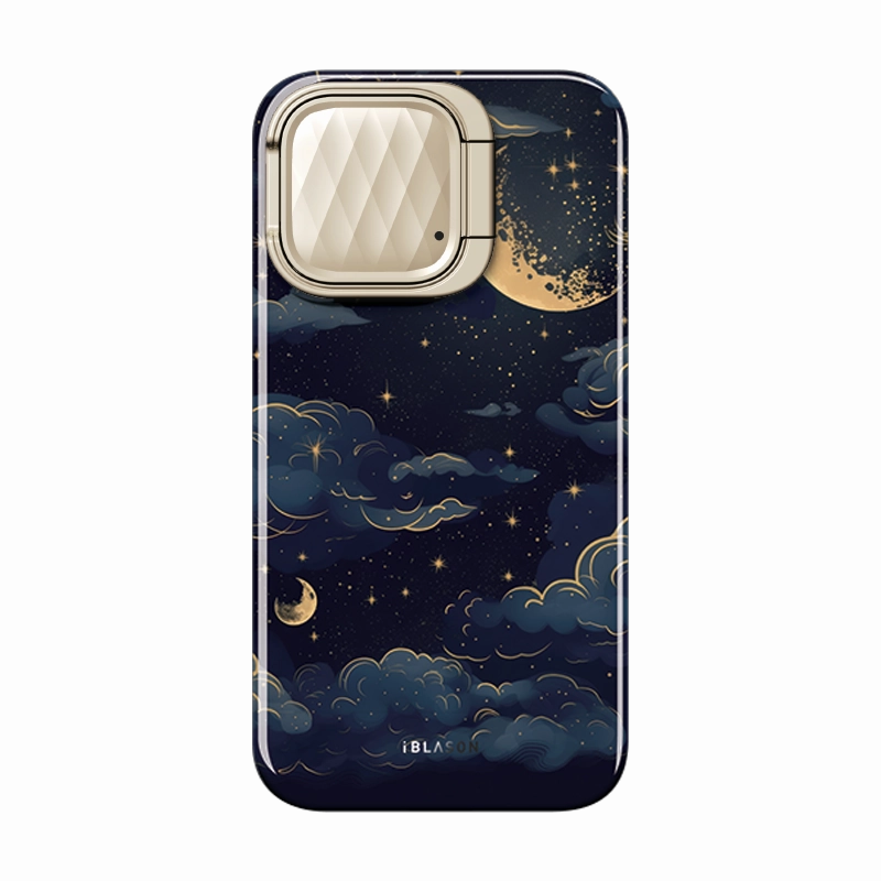 Iphone 15 Cosmo Mag Case - Night Sky Tempered Glass