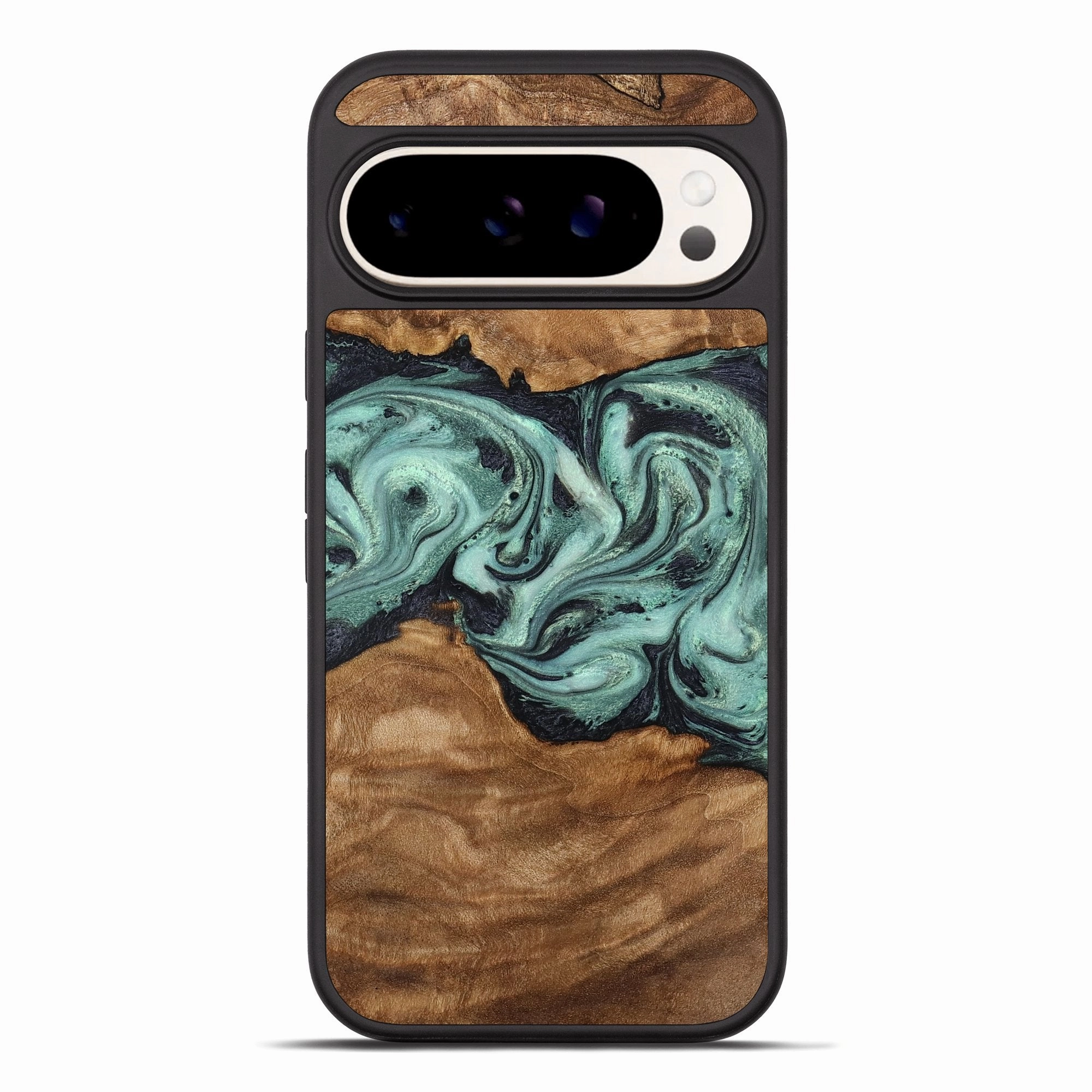 Protective Screen Anti Finger Stain Pixel 10 Pro Xl Wood Phone Case - Hettie (Green, 775909)
