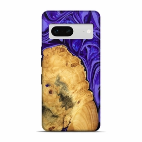 Anti Fingerprint Coating Anti Finger Grease Film Pixel 7 Wood Live Edge Phone Case - Yolanda (Purple, 779191)