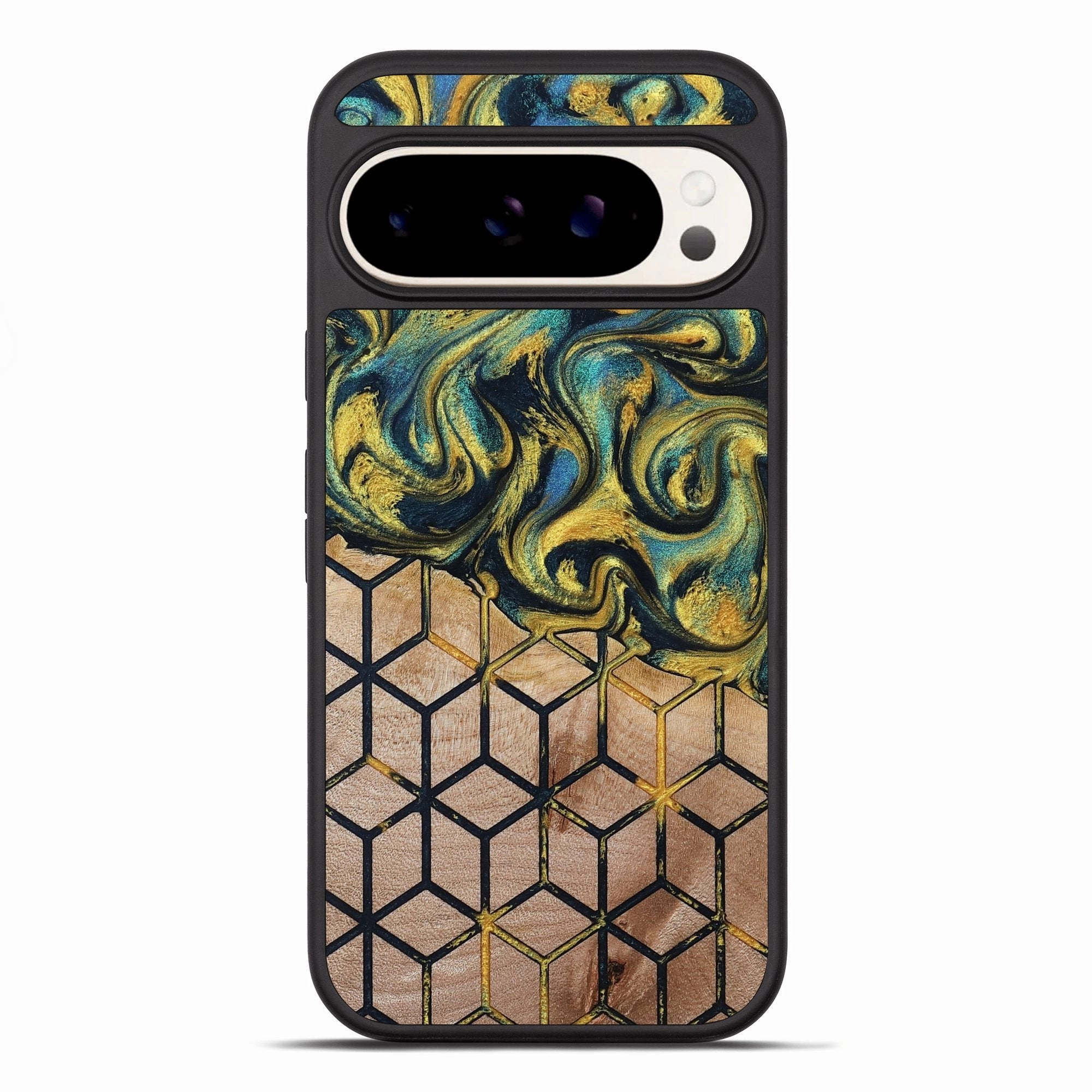 Pixel 10 Pro Xl Wood Phone Case - Axton (Pattern, 780845) Anti Glare Edge Guard