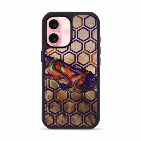 Crystal Clear Iphone 16 Wood Phone Case - Eliezer (Pattern, 778315)