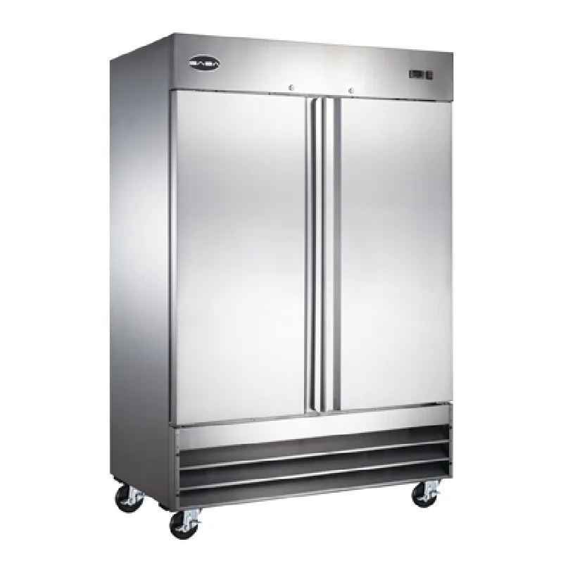 Saba - S-47F, Commercial 2 Solid Door Reach-In Freezer