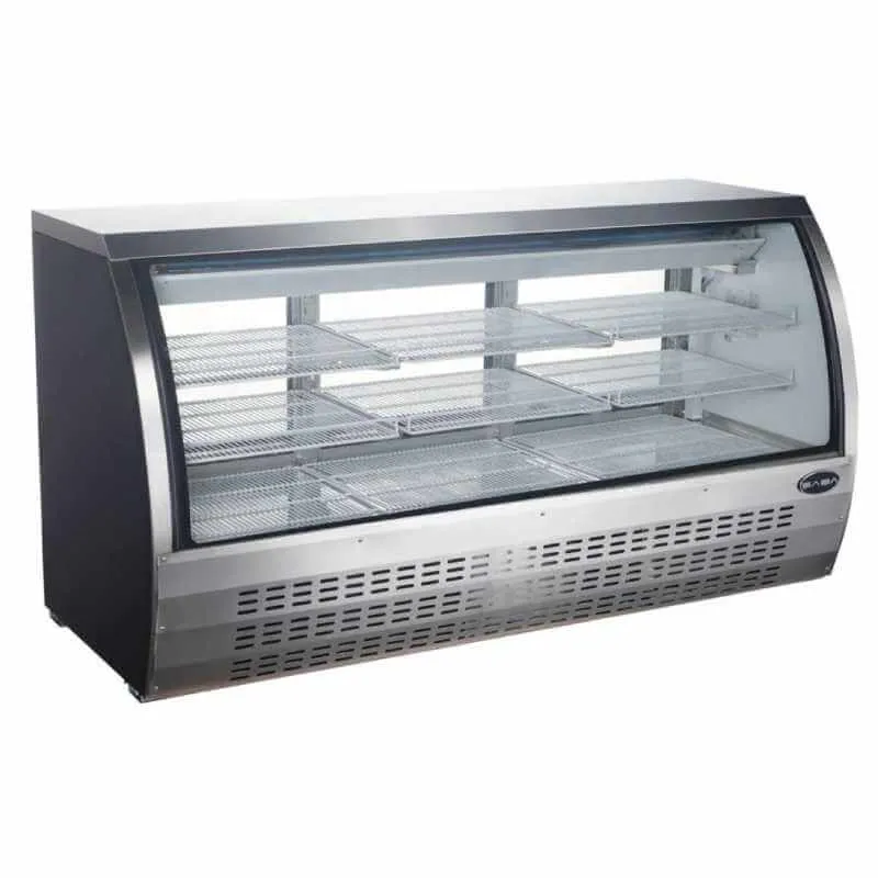 Saba - SCGG-82, Commercial 82" Deli Display Case Refrigerator Showcase 32 cu. ft.