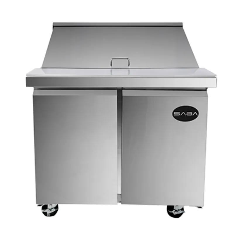 Saba - SPS-36-15M Commercial 36" 15 Pan Salad Sandwich Food Prep Table Refrigerator
