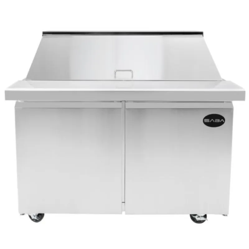 Saba - SPS-60-24M Commercial 60" 24 Pan Salad Sandwich Food Prep Table Refrigerator