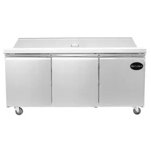 Saba - SPS-72-30M 70" Commercial 30 Pan Salad Sandwich Food Prep Table Refrigerator