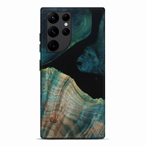 Screen Guard Anti Finger Oil Galaxy S22 Ultra Wood Live Edge Phone Case - Keily (Wood Burl, 777327)