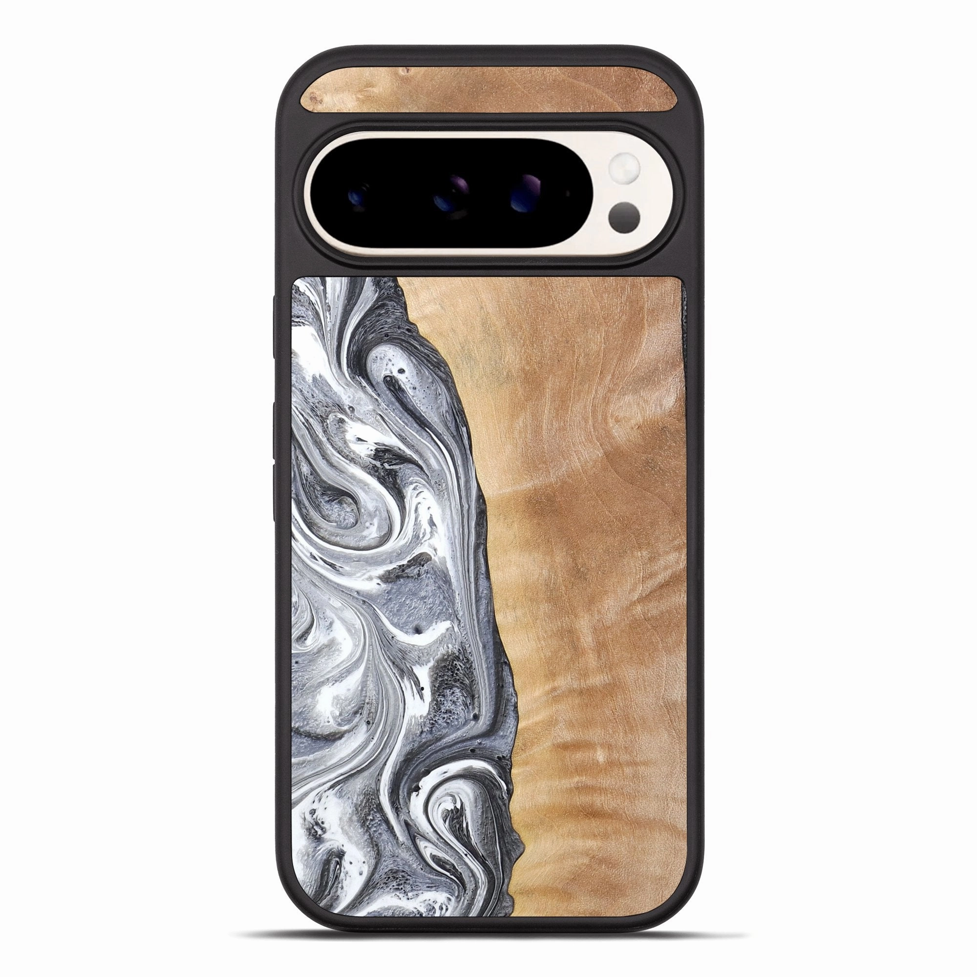 HD Screen Protector Pixel 10 Pro Xl Wood Phone Case - Katrina (Black & White, 773310)