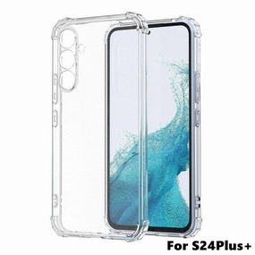 Anti Finger Smudge Samsung Galaxy S24 Plus / S25 Plus Clear Jelly Case (With Soft Round Airbags)