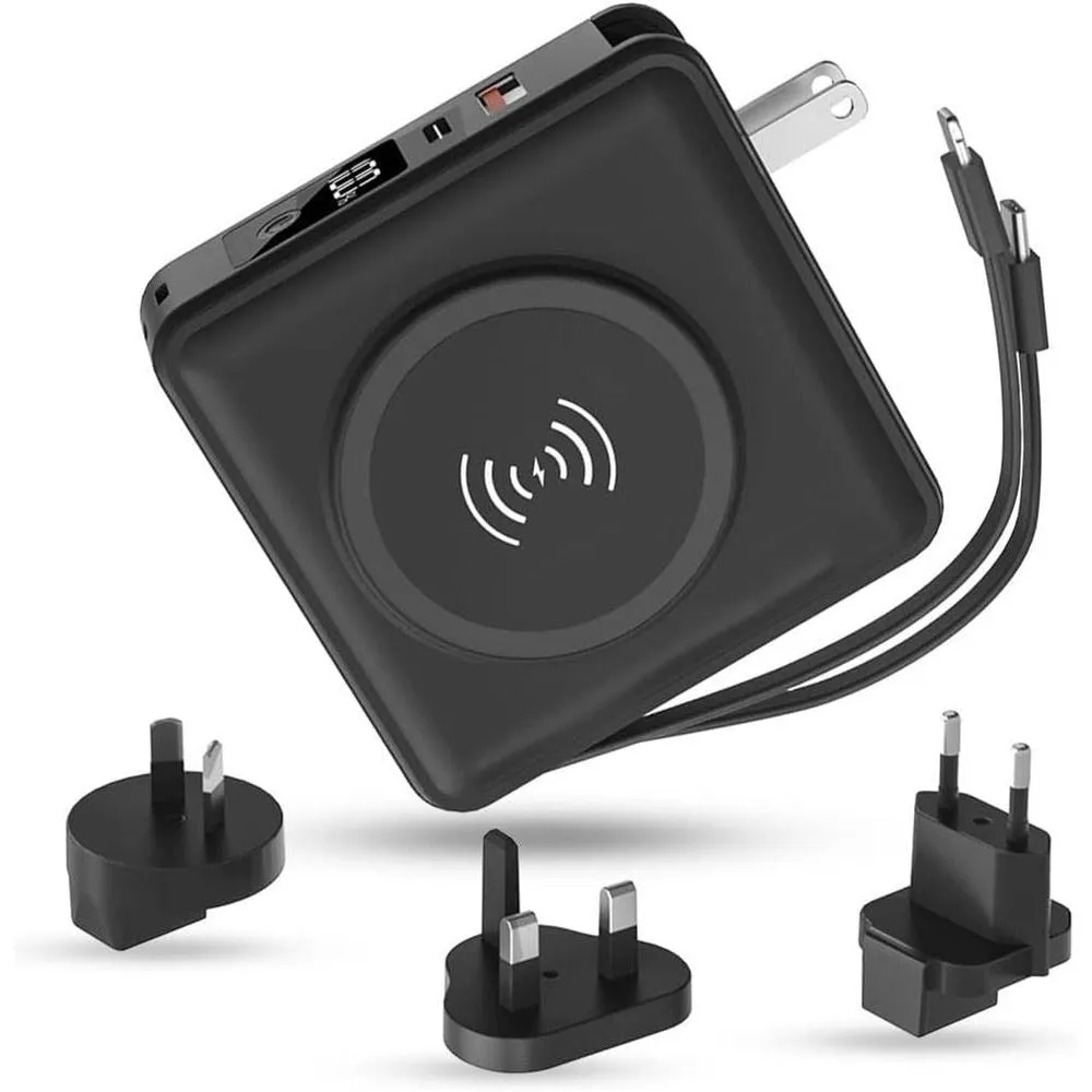 Outdoor Adventure 10K Mah 20W Magsafe Wireless Power Bank (Black)