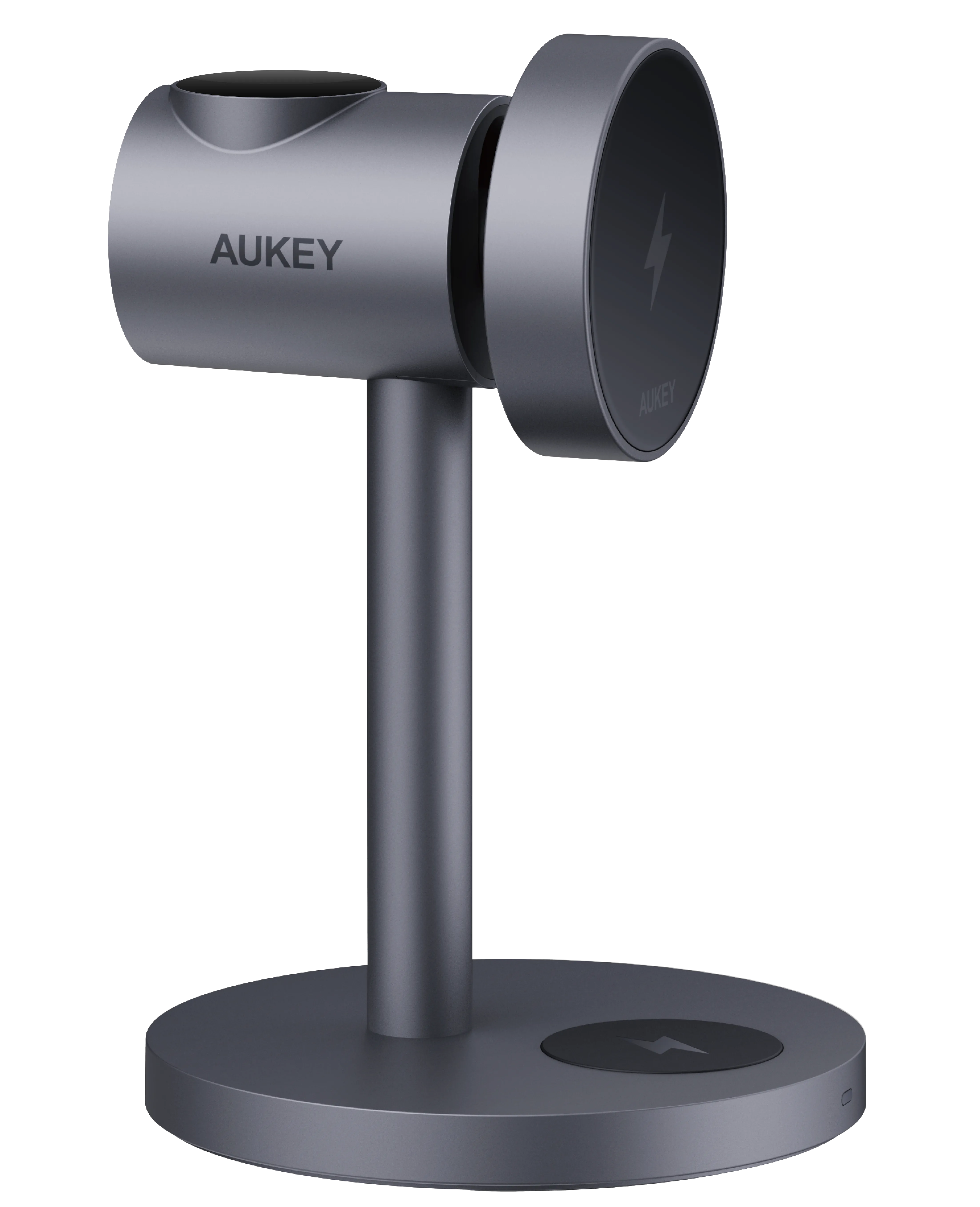 Portable USB Charger Quick Charge Ready Aukey Lc-Mc311G Magfusion 3-In-1 G Qi2 Magnetic Fast Wireless Charging Station For Samsung