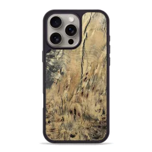 Case Friendly Glass Iphone 16 Pro Max Wood Phone Case - Alaiya (Wood Burl, 781873)