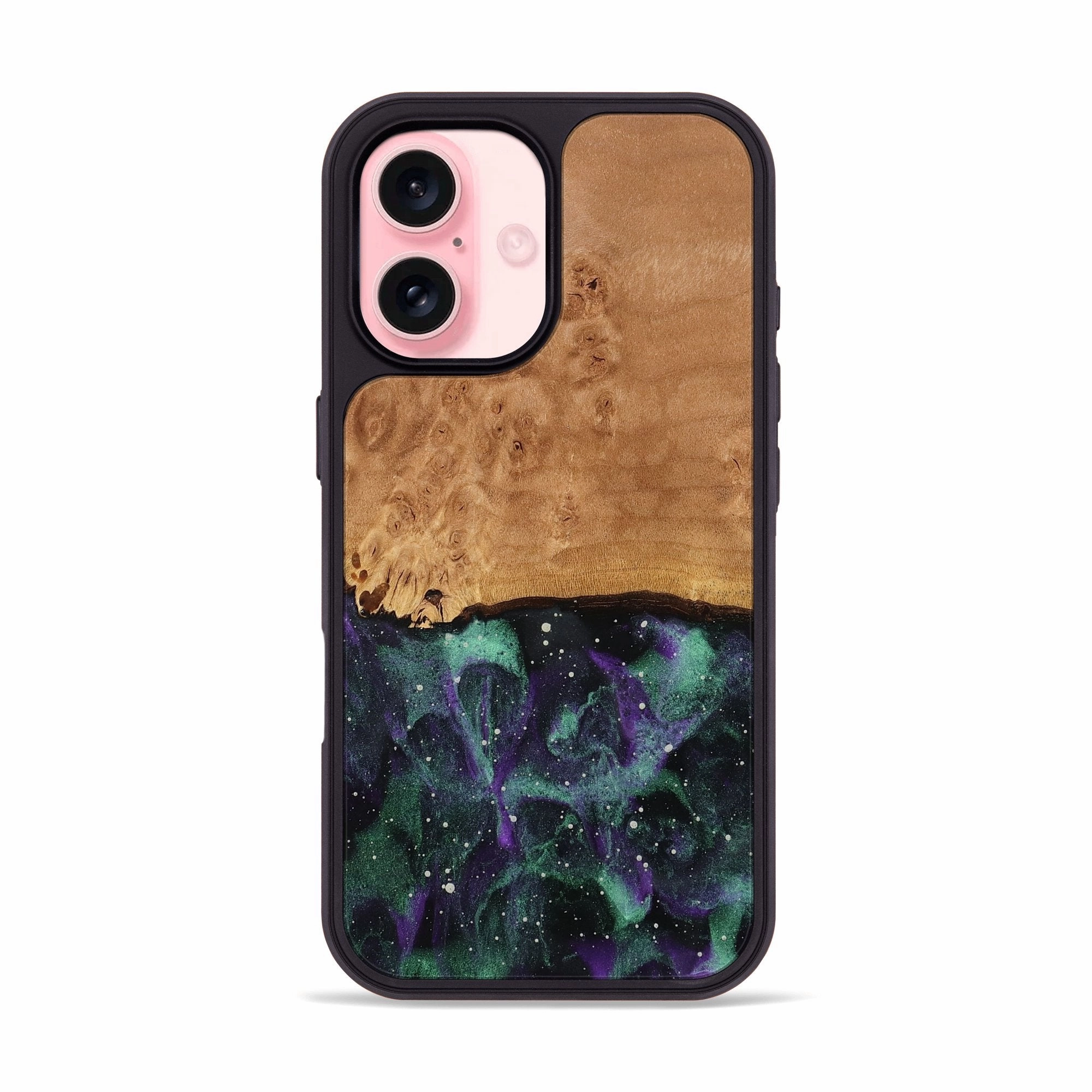 Iphone 16 Wood Phone Case - Zahir (Cosmos, 772852) Screen Guard Anti Finger Grease Film