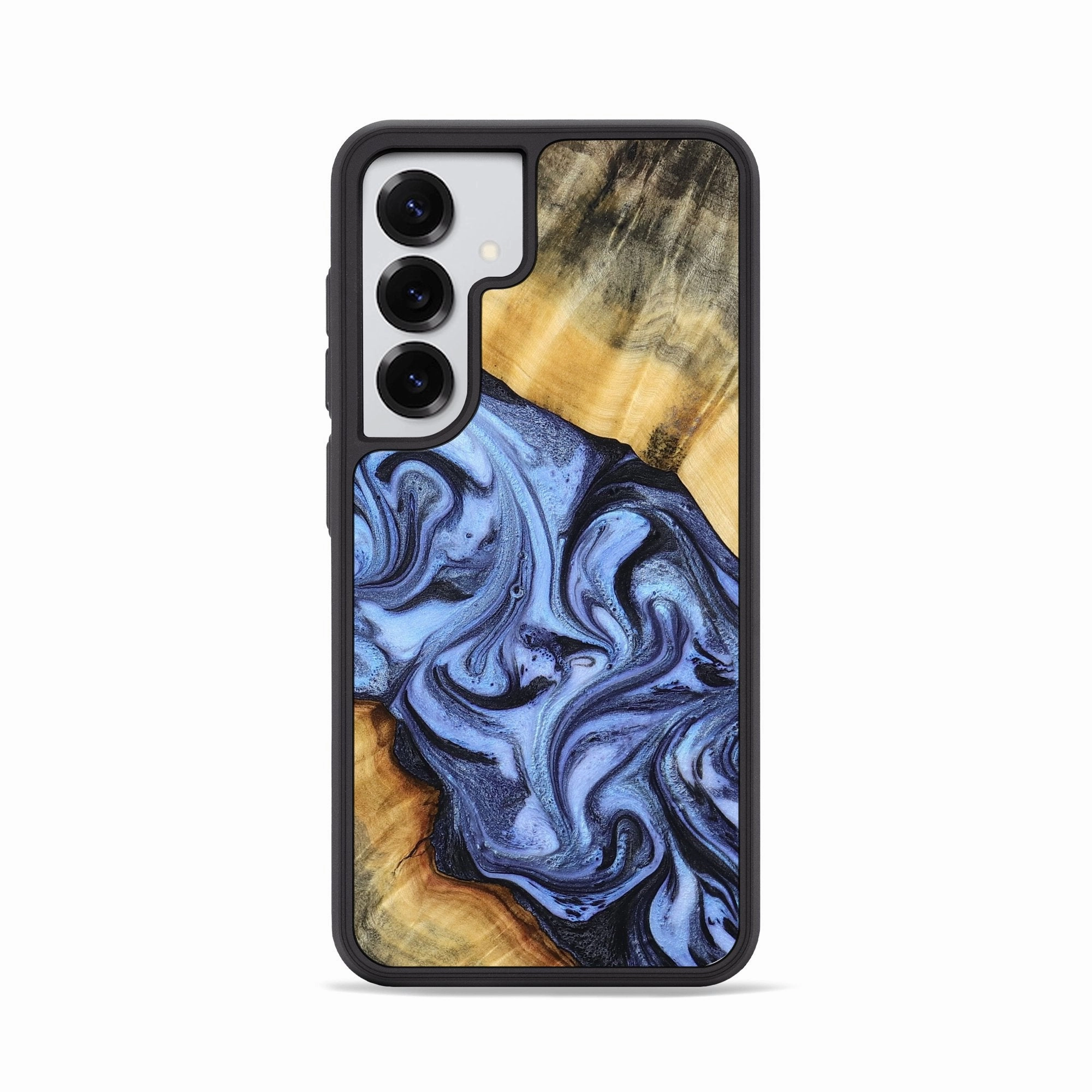 Slim Screen Protector Anti Finger Grease Film Galaxy S25 Wood Phone Case - Itzel (Blue, 776680)