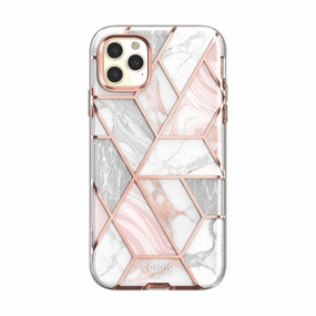 Shock Absorbing Iphone 11 Pro Cosmo Case-Marble Pink