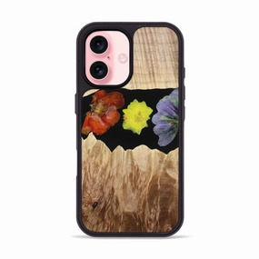 Fingerprint Shield Iphone 16 Wood Phone Case - Zoey (Bloom, 777869)