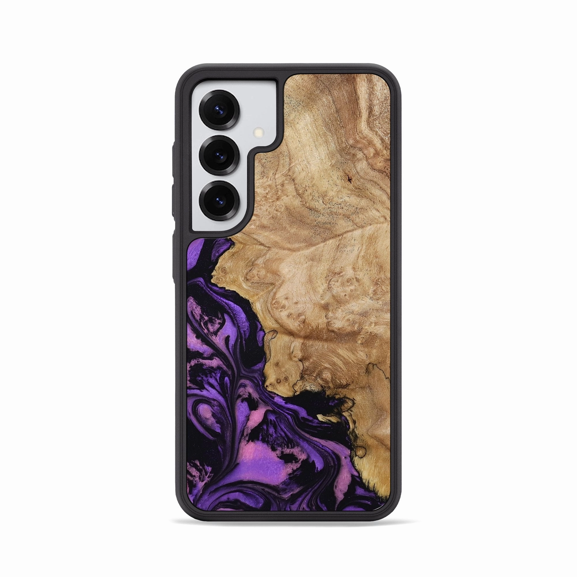 Water Resistant Galaxy S25 Wood Phone Case - Dock (Purple, 780233)