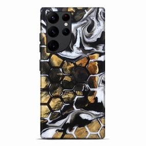 Galaxy S22 Ultra Wood Live Edge Phone Case - Lyndsey (Pattern, 781991) Bubble Free Anti Reflection Coating