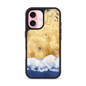 Iphone 16 Wood Phone Case - January (Coastal, 774802) Anti Yellowing Film