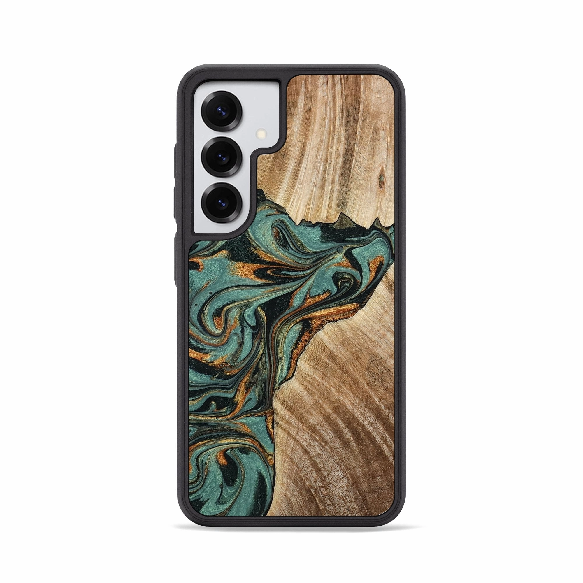 Smooth Touch Galaxy S25 Wood Phone Case - Alena (Green, 780251)