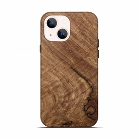 Shock Proof Film Protective Screen Iphone 13 Wood Live Edge Phone Case - Bodie (Wood Burl, 778745)