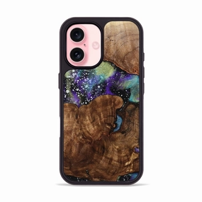 Iphone 16 Wood Phone Case - Oaklynn (Cosmos, 781932) Anti Static Anti Spy