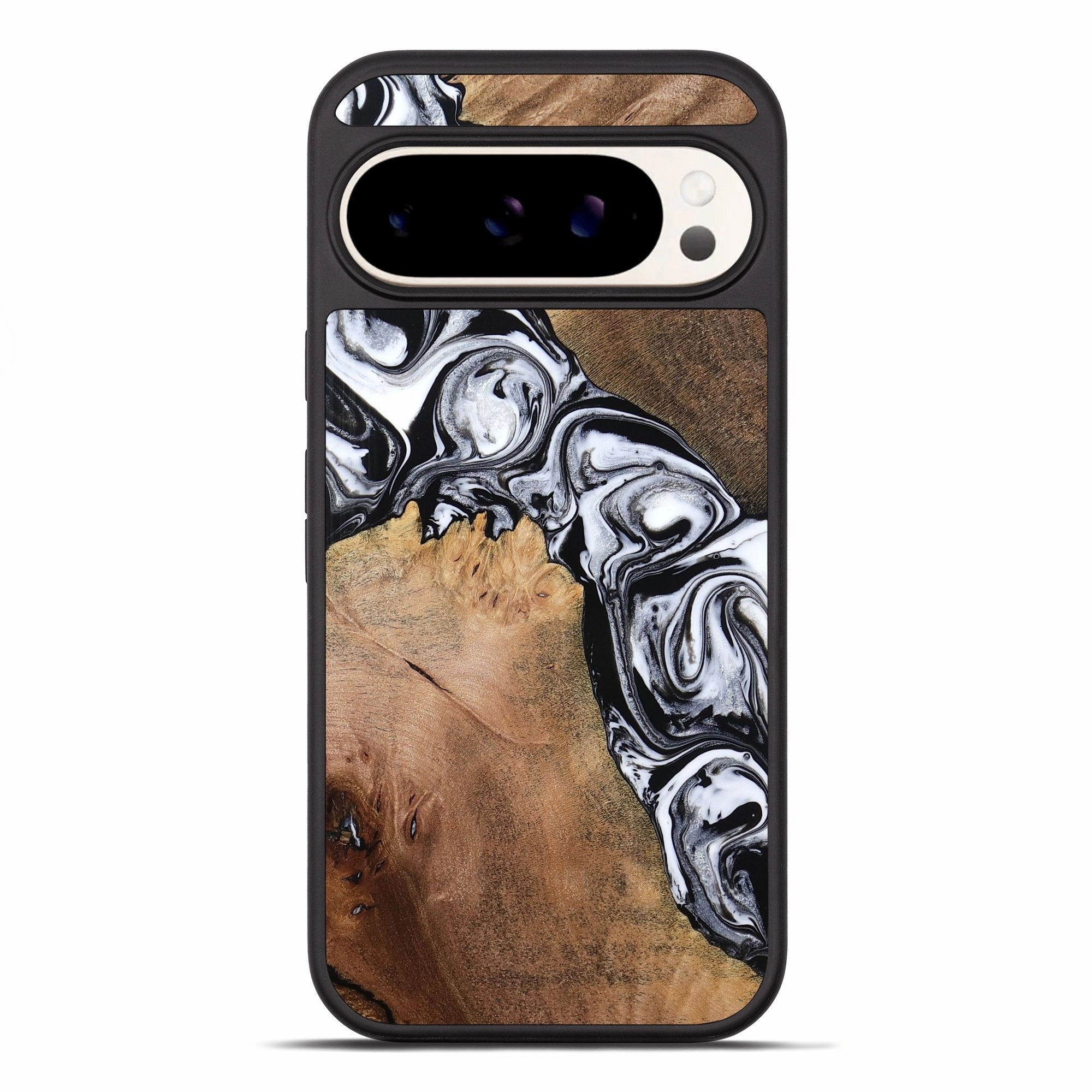 Pixel 10 Pro Xl Wood Phone Case - Frank (Black & White, 770182) Slim Screen Protector Dustproof Cover