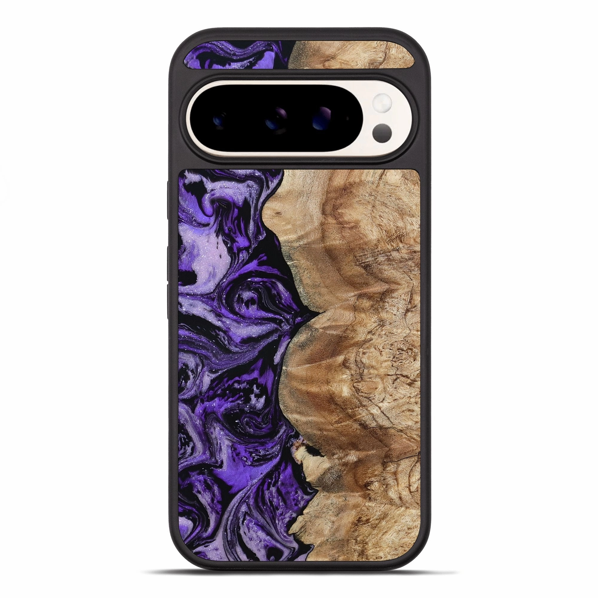 Pixel 10 Pro Xl Wood Phone Case - Marco (Purple, 780497) Anti Static Film Self Healing