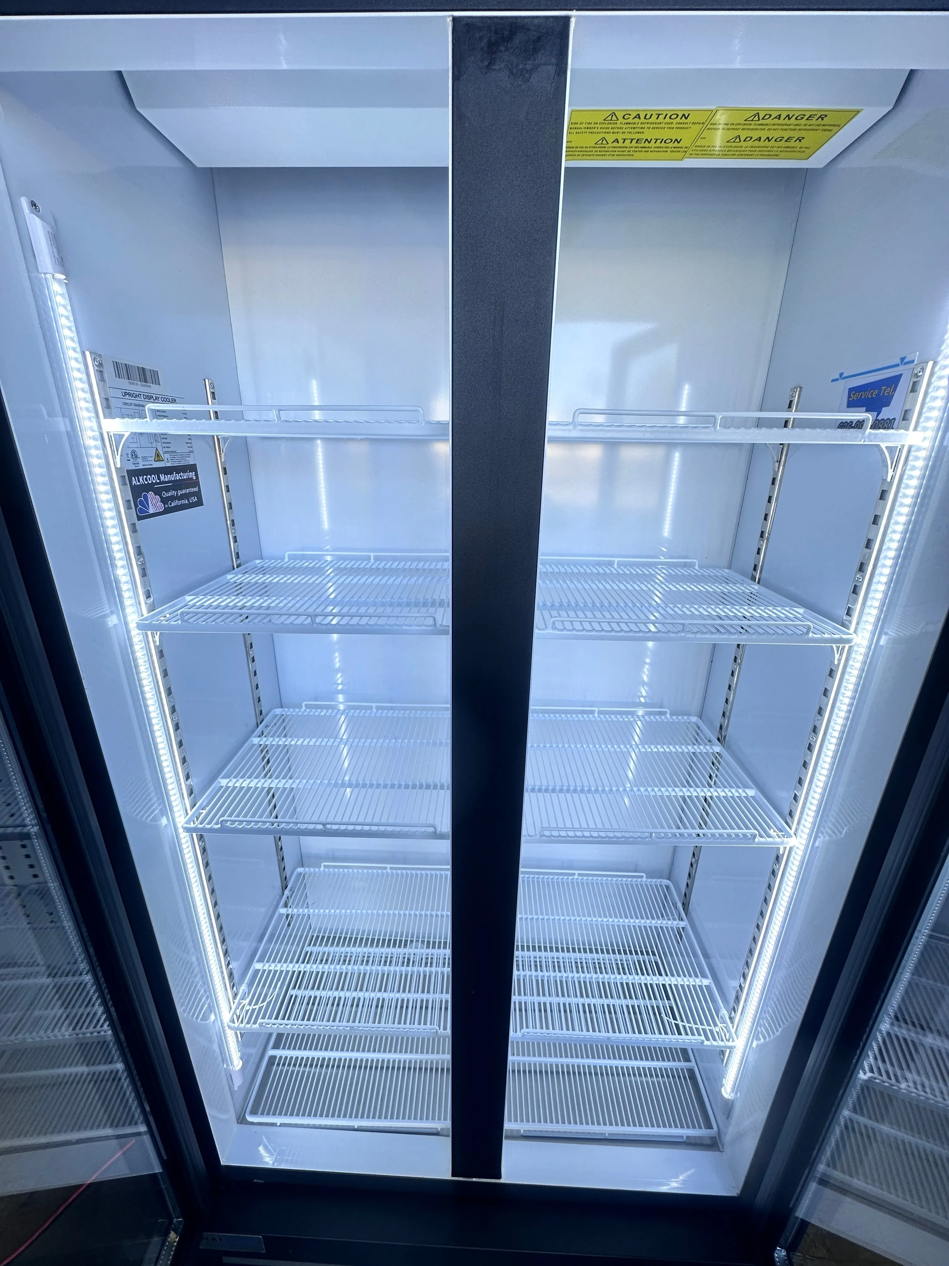 SGDRX(H) 36?? Two Section Hinge Glass Door Merchandiser Refrigerator