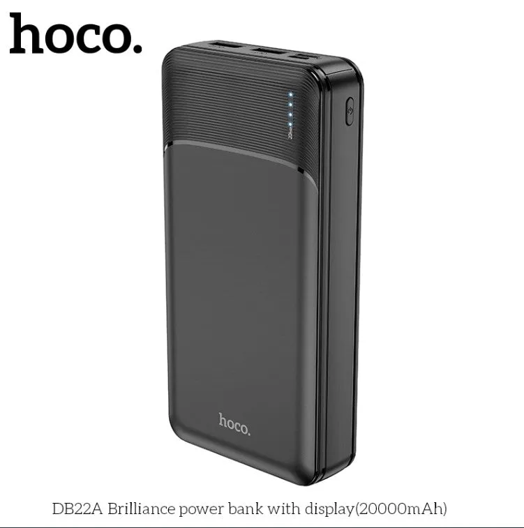 Dual Output Power Bank 20000 Mah Db22A Slim Long Endurance